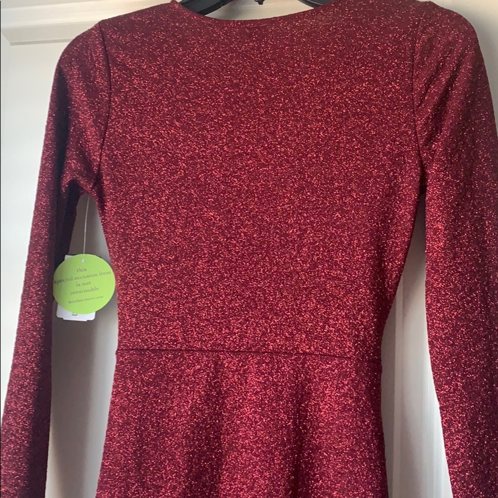 Windsor Long sleeve Wine Dress - Picture 6 of 7
